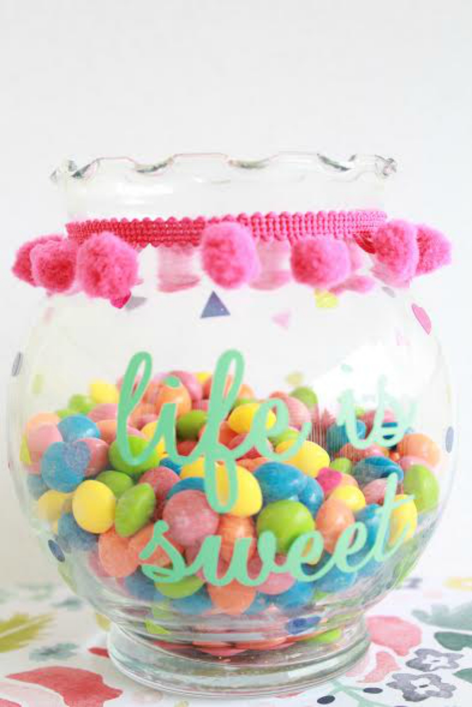 Sweet On You Glass Candy Jars