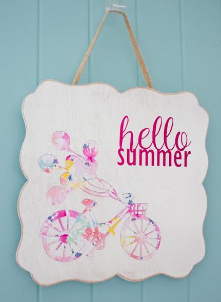 hello summer sign with printable vinyl expressions vinyl