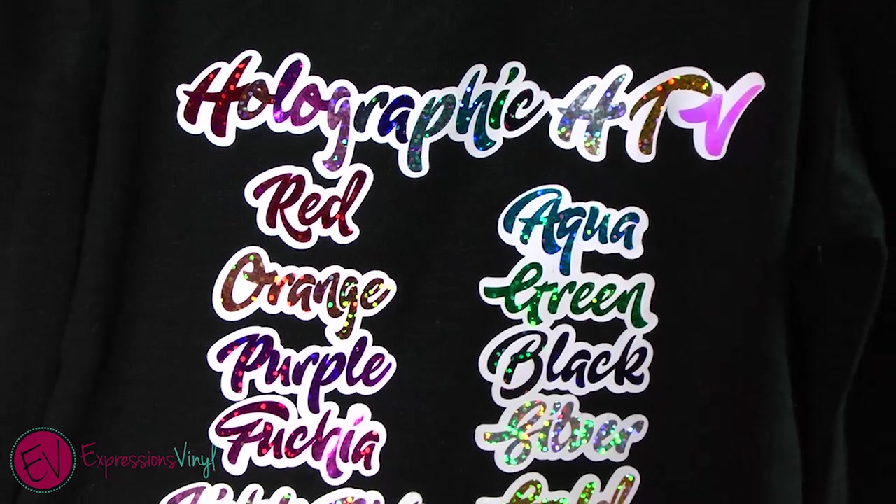 Holographic Heat Transfer Vinyl Collection 9x12 - Expressions Vinyl