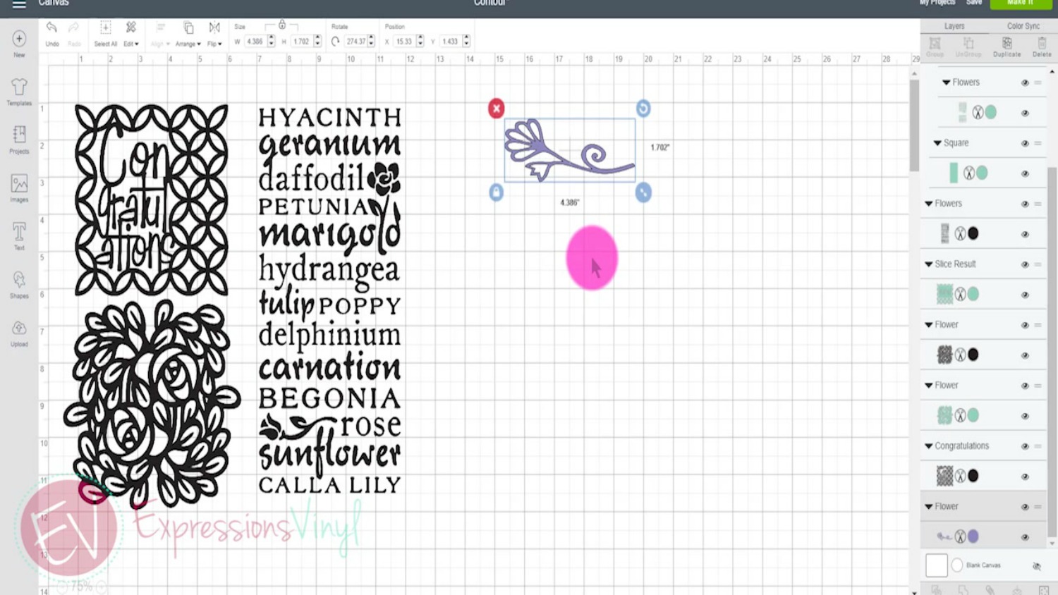 How do I use the Contour function in Design Space? – Help Center