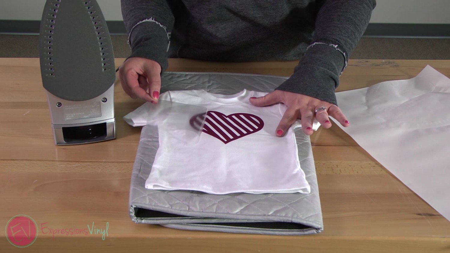 Heat Transfer Vinyl with an Iron 