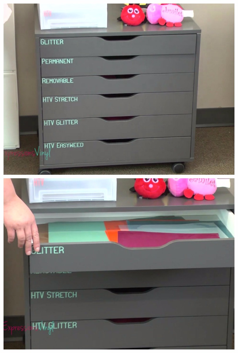 My diy vinyl storage for cricut and oracle vinyl I'm cheap and