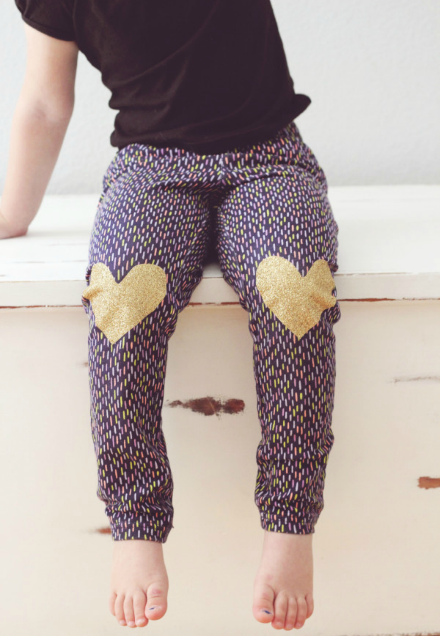 Knee Patches leggings with Heat Transfer Vinyl - Sisters, What!