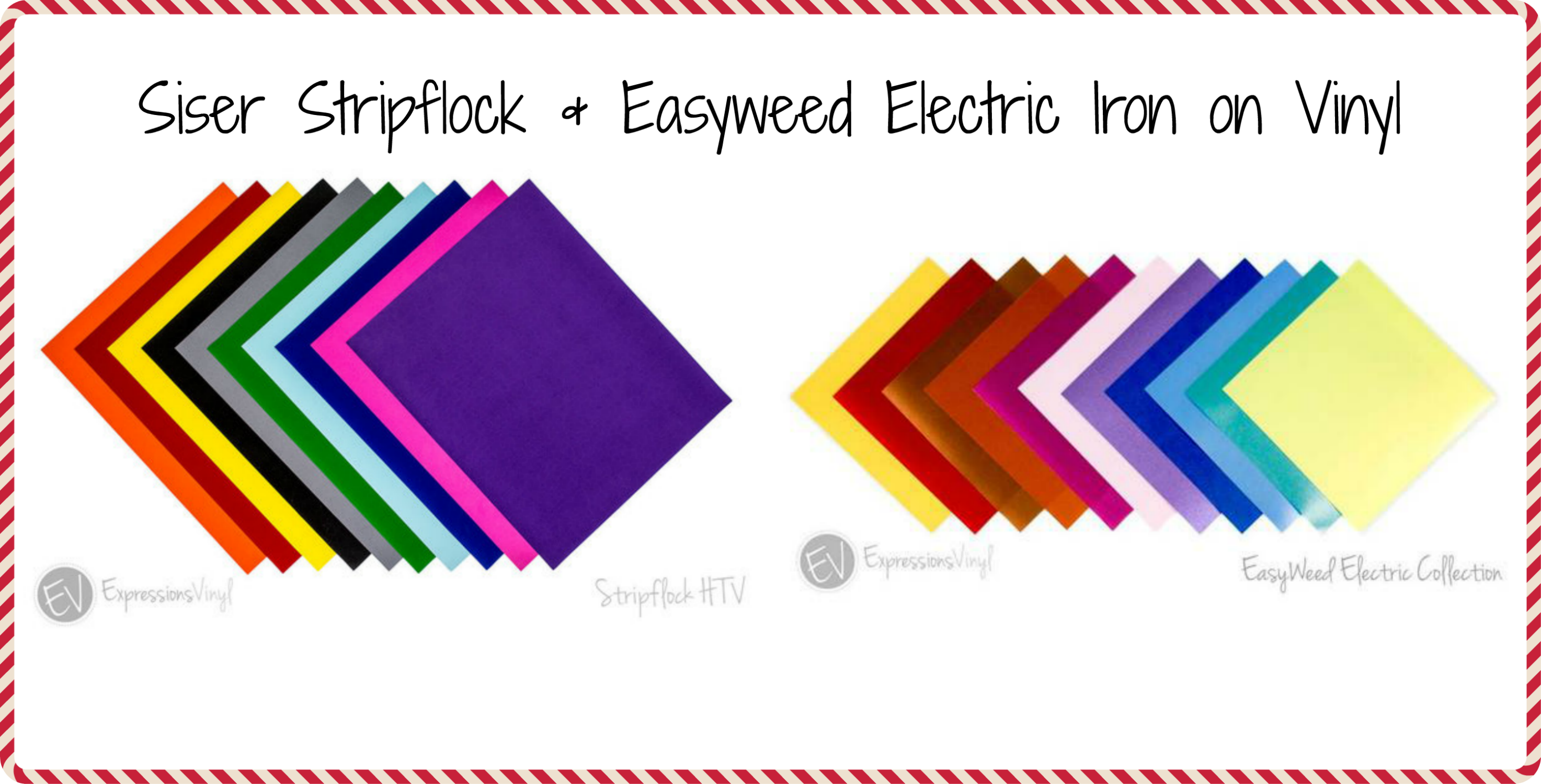 HTV Iron On Vinyl Siser Stripflock & Easyweed Electric