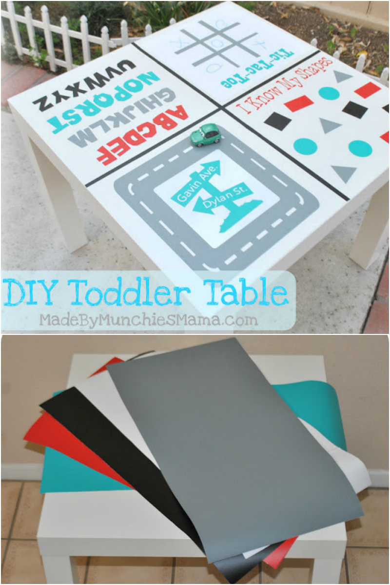 Diy Toddler Activity Table Expressions Vinyl Diy Toddler Activity Table Expressions Vinyl